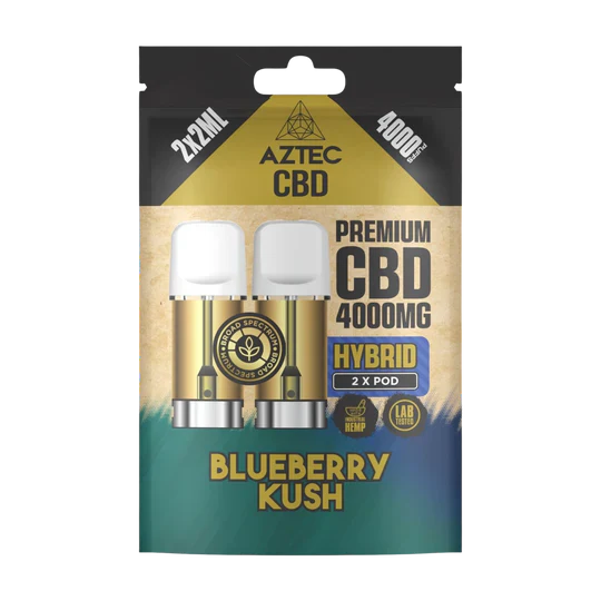 🌿 Aztec CBD 4000mg Broad Spectrum Refill CBD Pods X2ml Pods