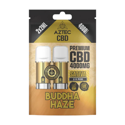 🌿 Aztec CBD 4000mg Broad Spectrum Refill CBD Pods X2ml Pods