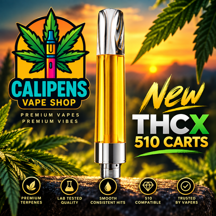 New THCX 1ml Vape Cartridge 510 Compatible EU Regulated