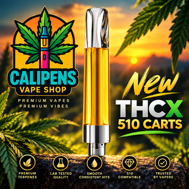New THCX 1ml Vape Cartridge 510 Compatible EU Regulated