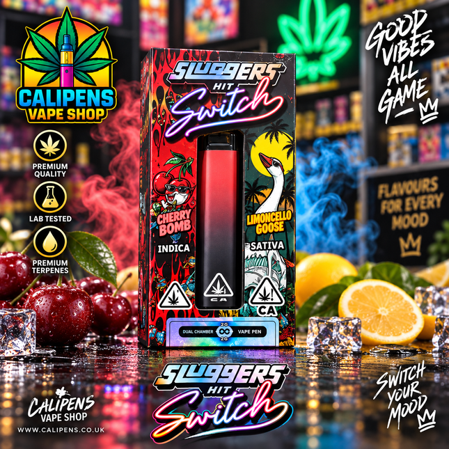 X1 2ml Sluggers Hit Switch HHCP Filled Vape EU Regulated