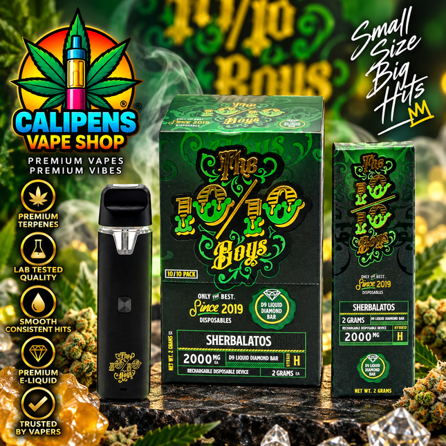X1 New 2ML 10/10 Boys HHCP Pods EU Regulated