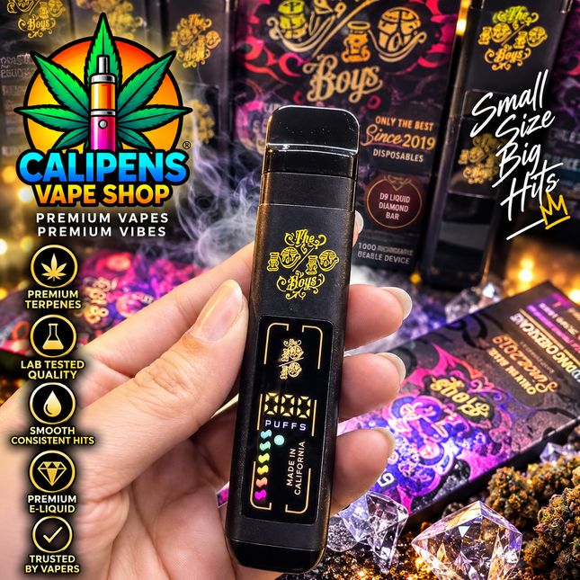 X1 New 10/10 Boys LCD Screens HHCP Filled Vape 1.0ml EU Regulated