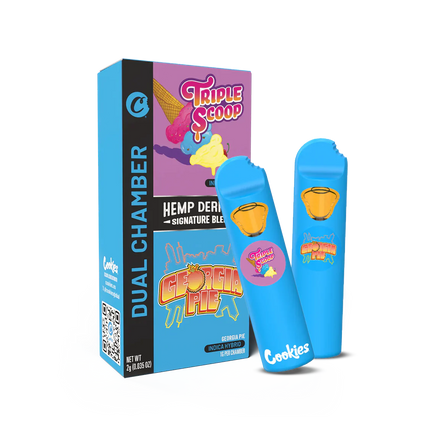 X1 New 2ML Cookies Dual Chamber THCP Pods UK Compliant