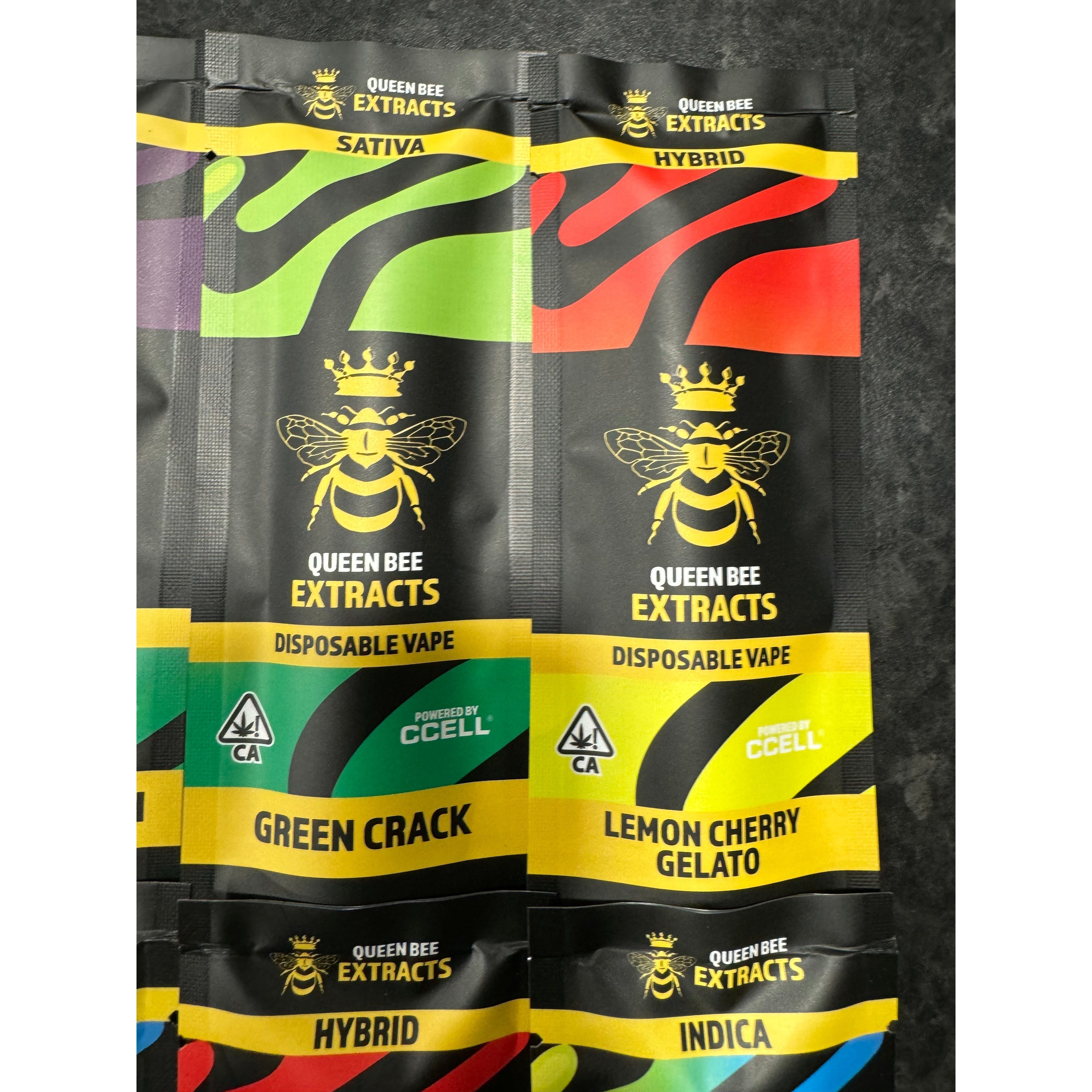 X1 (Sample) Queen Bee Extracts THCP Filled Vapes 1 Gram Sativa 1.0ml. CaliPens X1 (Sample) Queen Bee Extracts THCP Filled Vapes 1 Gram Sativa 1.0ml. CaliPens
