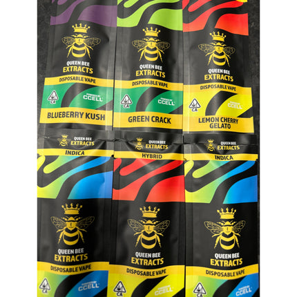 X10 Queen Bee Extracts THCP Filled Vapes 1.0ml UK Compliant