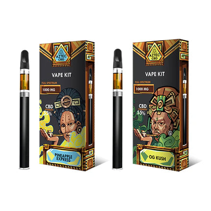 Aztec Potent CBD 1000mg Full Spectrum Vape Kit