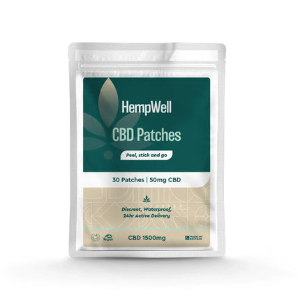 HempWell CBD Patches 1500mg (30 x 50mg)