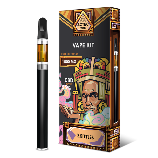 Aztec Potent CBD 1000mg Full Spectrum Vape Kit