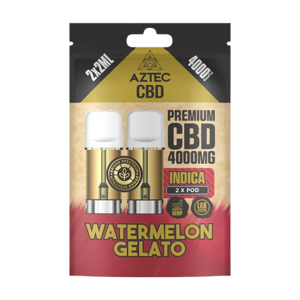 🌿 Aztec CBD 4000mg Broad Spectrum Refill CBD Pods X2ml Pods