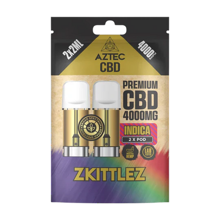 🌿 Aztec CBD 4000mg Broad Spectrum Refill CBD Pods X2ml Pods