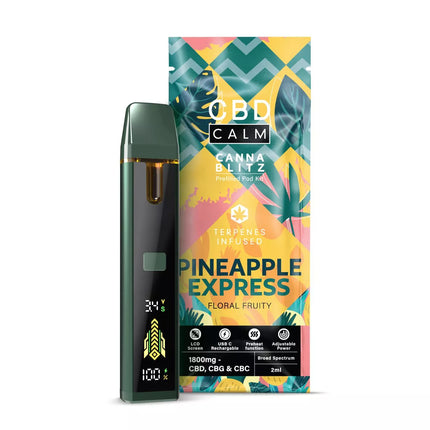 2ml CBD Calm CANNABLITZ 1800mg Prefilled Vape Kit