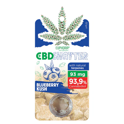 Euphoria CBD Shatter 93mg 0.1g