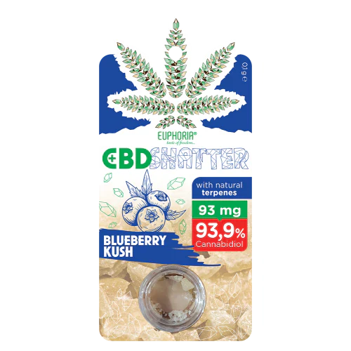 Euphoria CBD Shatter 93mg 0.1g