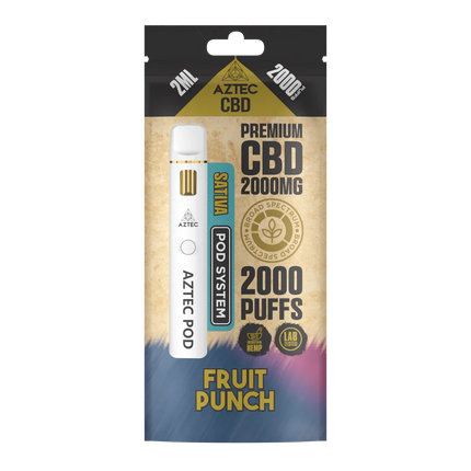 Aztec CBD Premium CBD Pod System 2000mg 2ml
