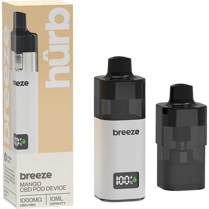Hurb Breeze CBD +CBG Pod + Device 1000MG 10ML
