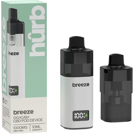 Hurb Breeze CBD +CBG Pod + Device 1000MG 10ML