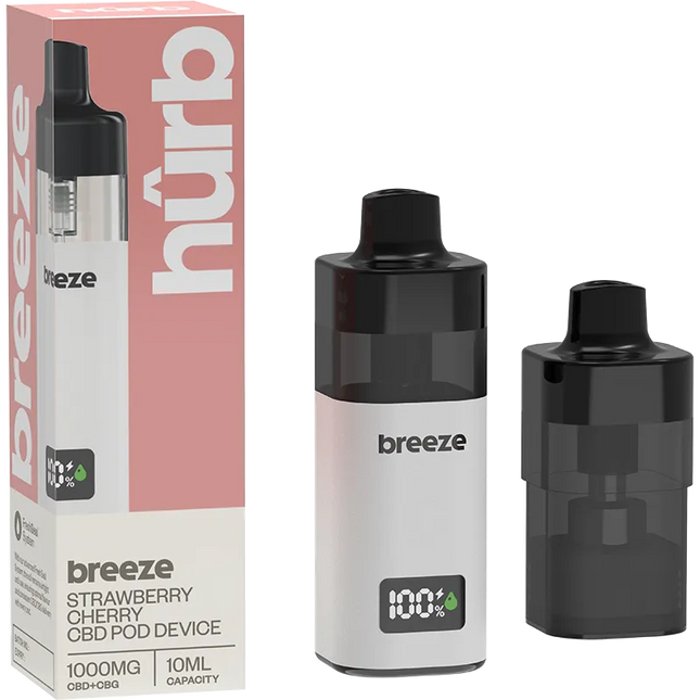 Hurb Breeze CBD +CBG Pod + Device 1000MG 10ML