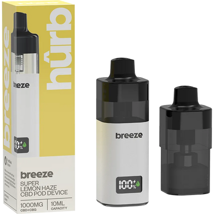 Hurb Breeze CBD +CBG Pod + Device 1000MG 10ML