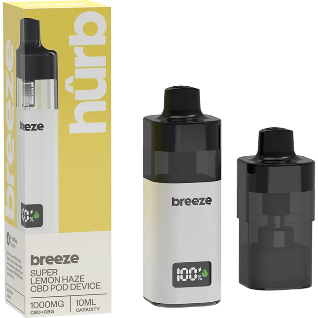 Hurb Breeze CBD +CBG Pod + Device 1000MG 10ML