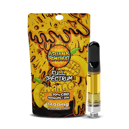 Iguana Smoke CBD Vape Cartridges 2ml 1400mg CaliPens Iguana Smoke CBD Vape Cartridges 2ml 1400mg CaliPens