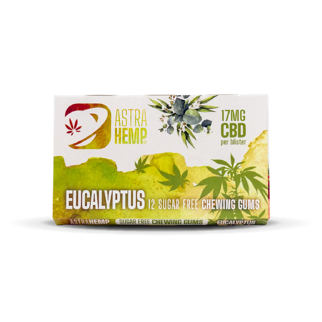 Astra Hemp CBD Sugar Free Chewing Gum 36mg 12 Pieces