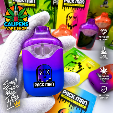 X1 Pack Man Dual Flavour HHCP Filled Vape 1.0ml EU Regulated