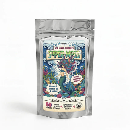 SuperMoss Sea Moss Gummies Apple Flavour 60 Gummies