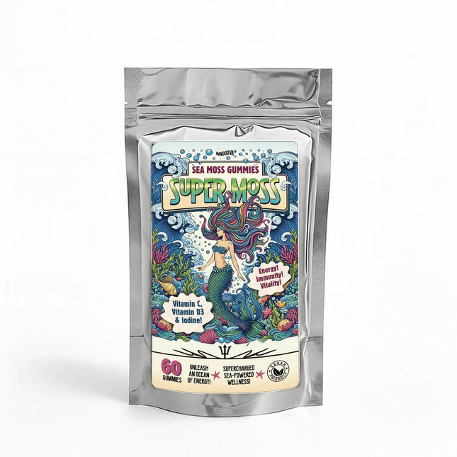 SuperMoss Sea Moss Gummies Apple Flavour 60 Gummies