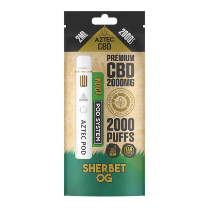 Aztec CBD Premium CBD Pod System 2000mg 2ml